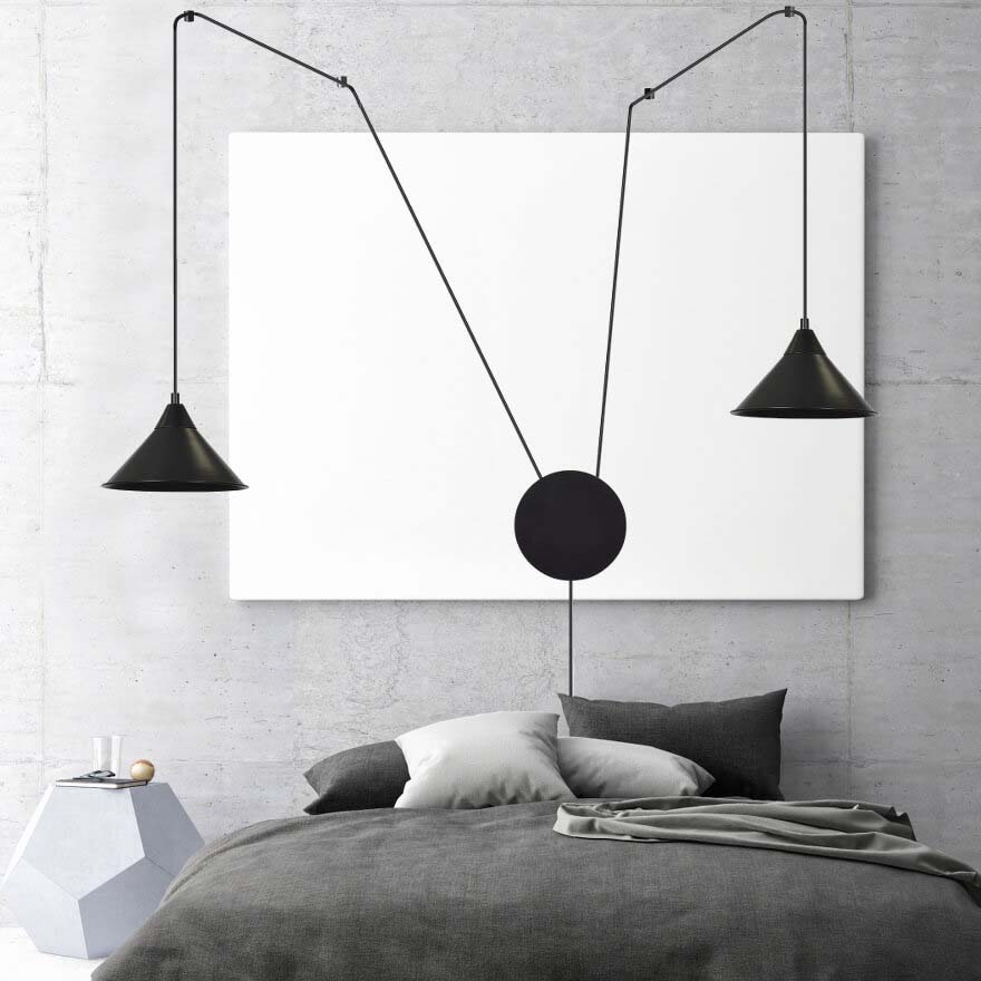 Loftlampe ABRAMO 2 - Sort - Bild 3