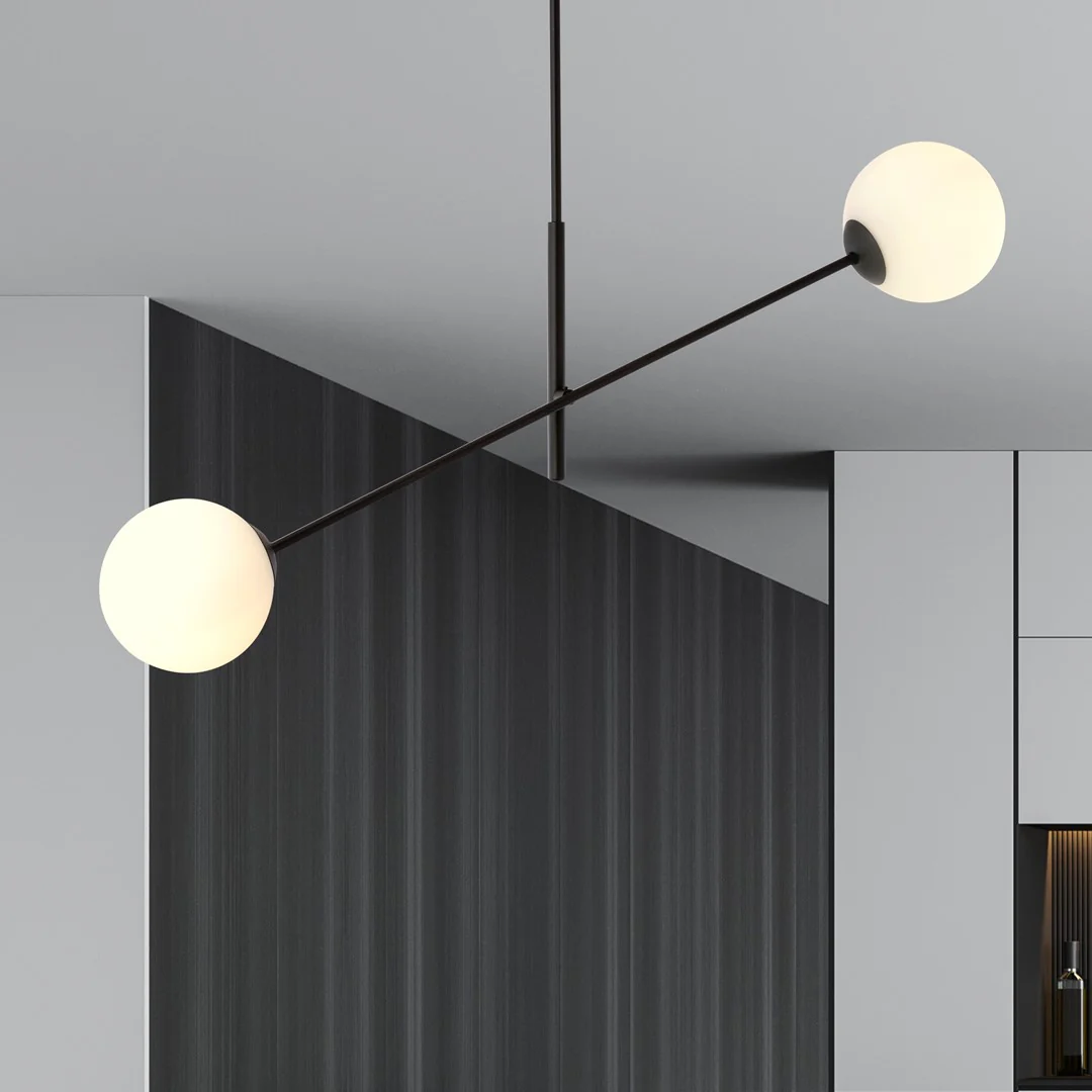 Loftlampe LINEAR 2 - Sort / Hvid - Bild 5