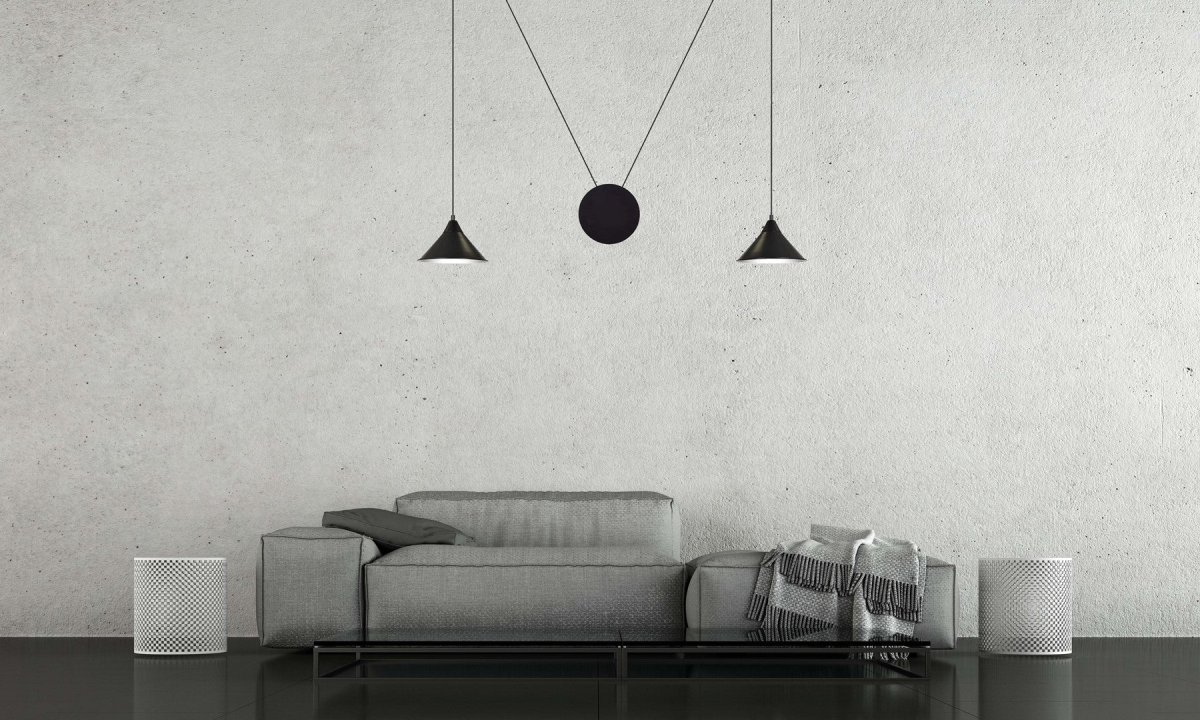 Loftlampe ABRAMO 2 - Sort - Bild 8