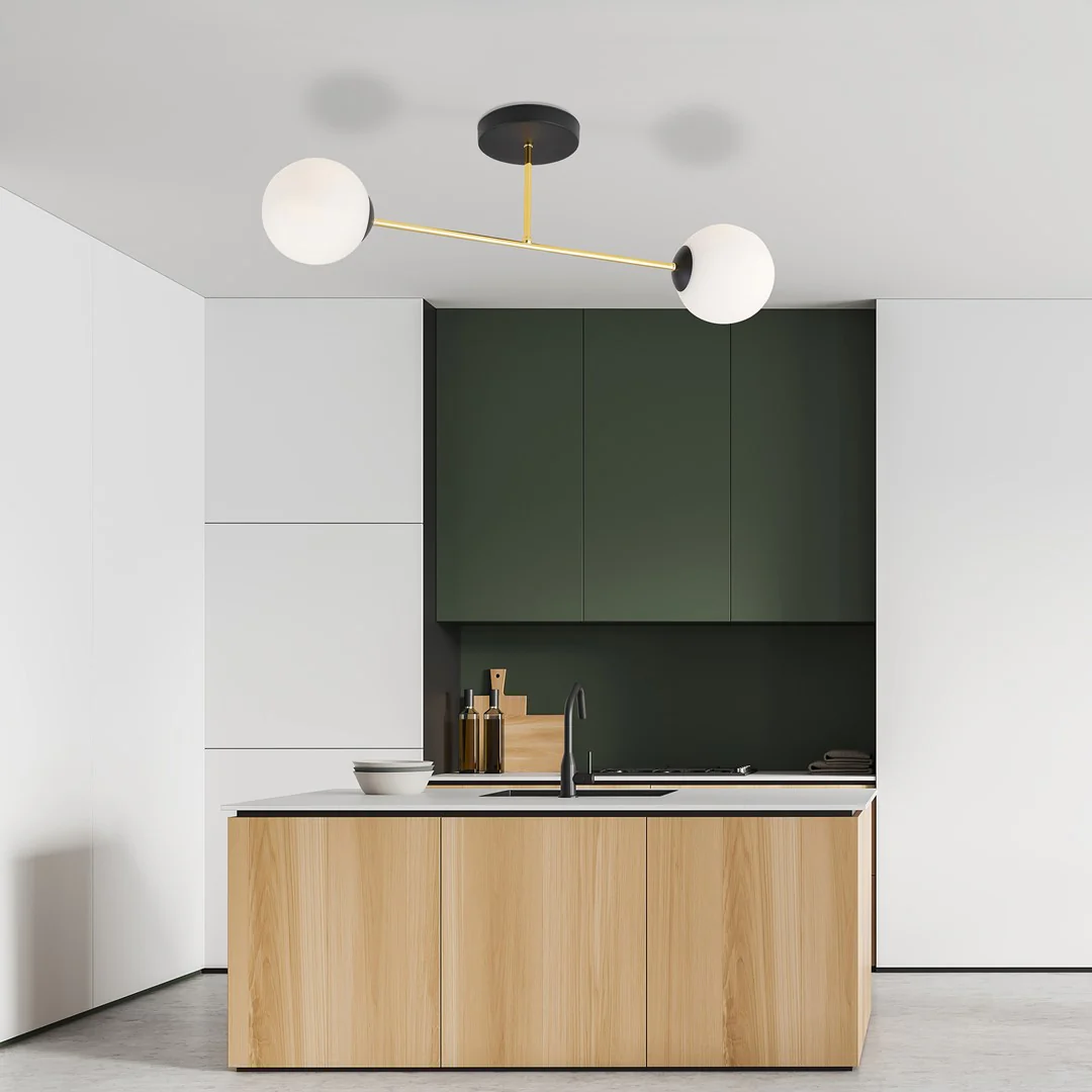 Loftlampe MAGNUM 2 - Sort / Guld / Hvid - Bild 8