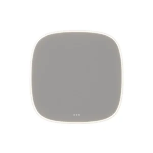 Squircle spegel med belysning och ljusstyrning