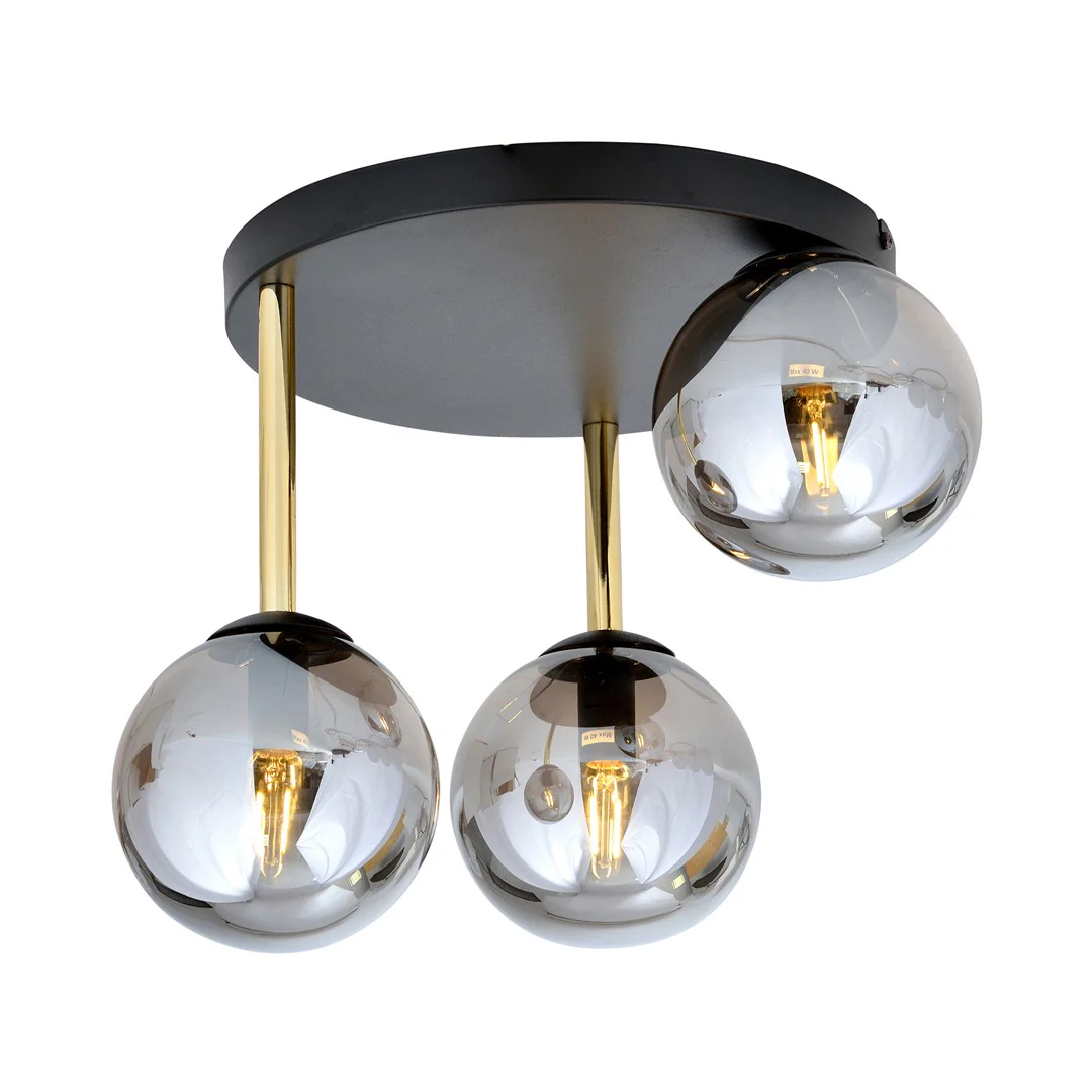 Loftlampe DOLCE 3 - Sort / Grafit