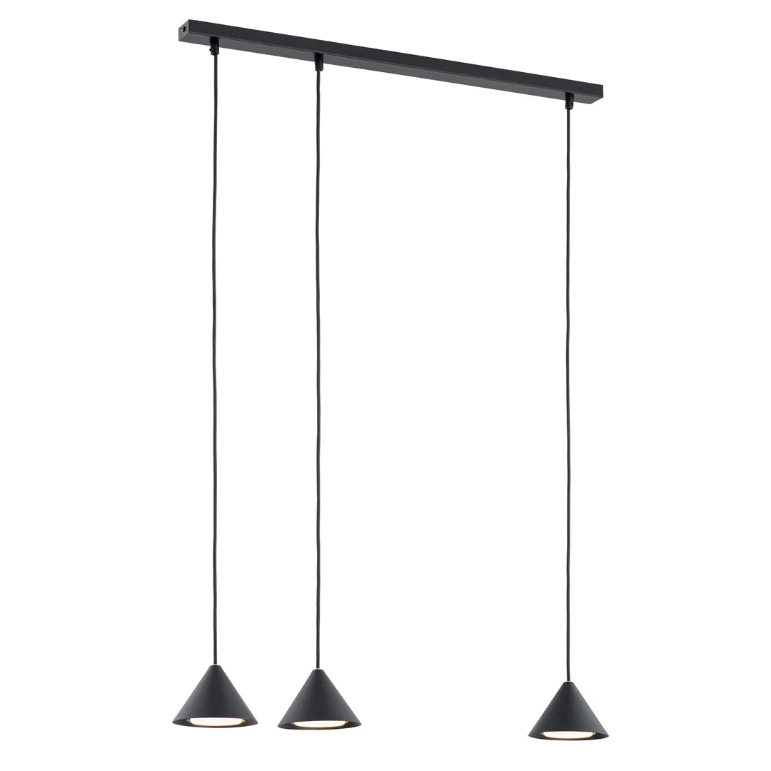 Loftlampe ELIT 3 - Sort