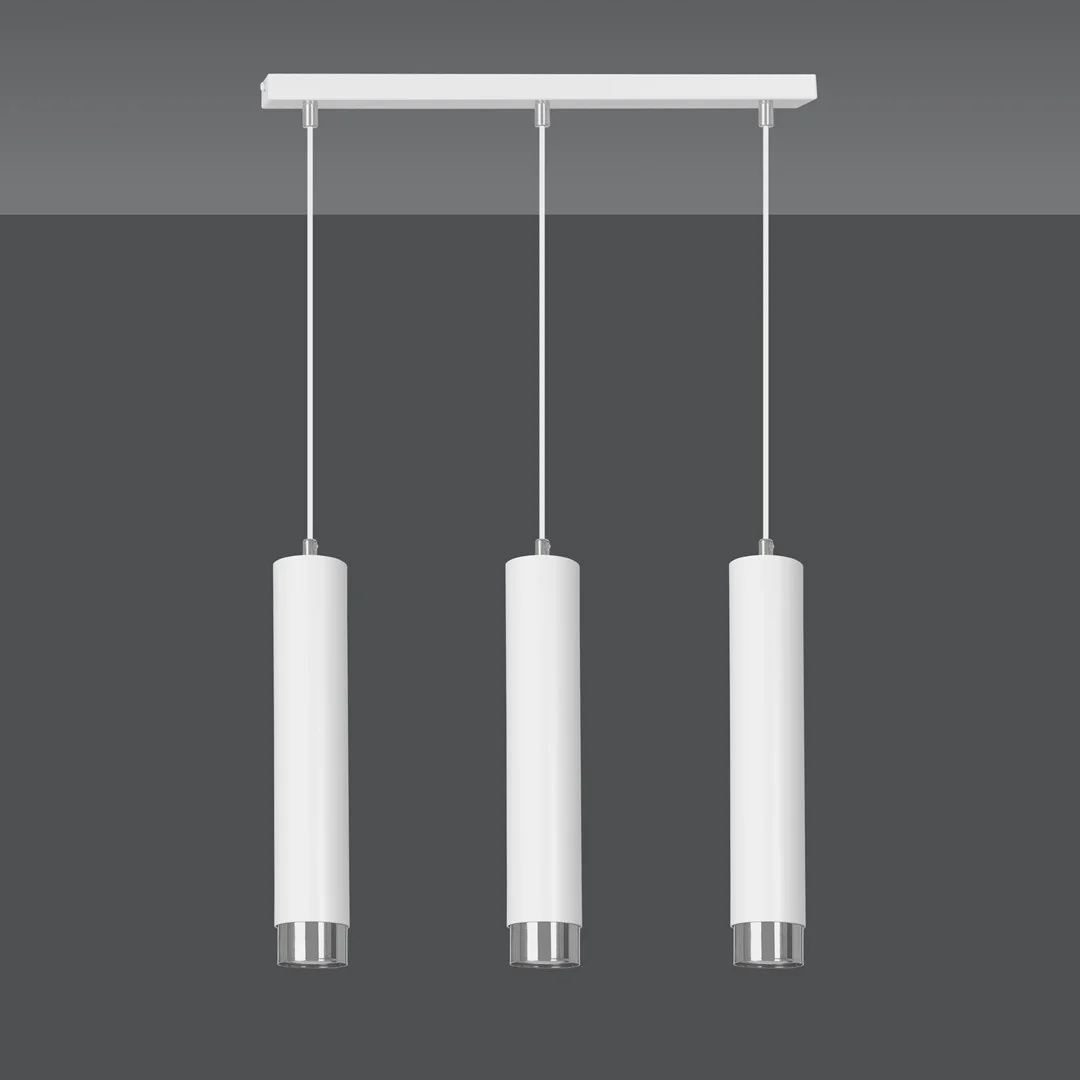 Loftlampe KIBO 3 - Hvid / Krom - Bild 3