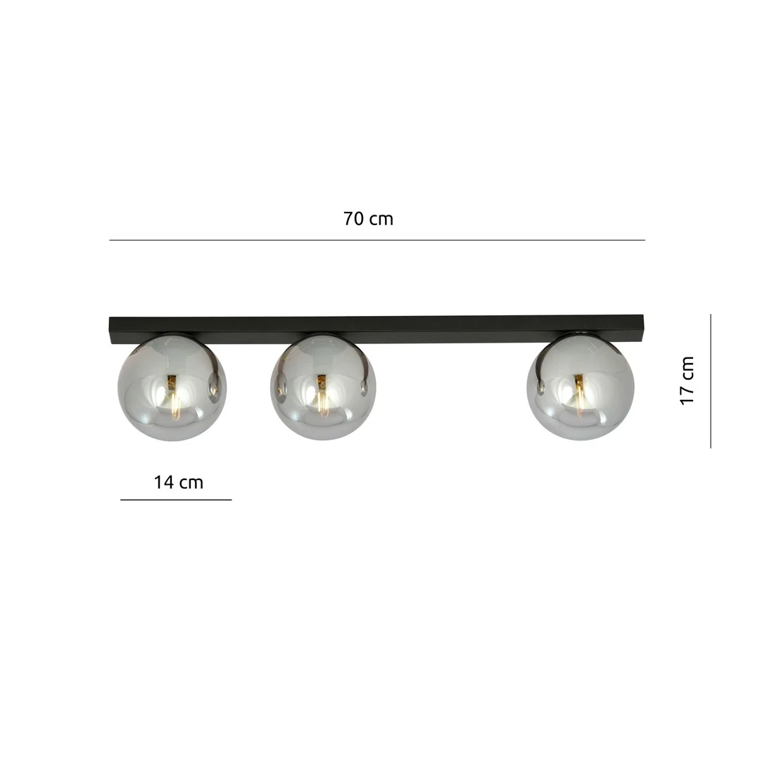Loftlampe FIT 3 - Sort / Grafit - Bild 3