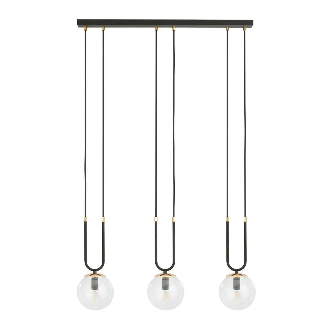 Loftlampe GLAM 3 - Sort / Guld - Bild 3