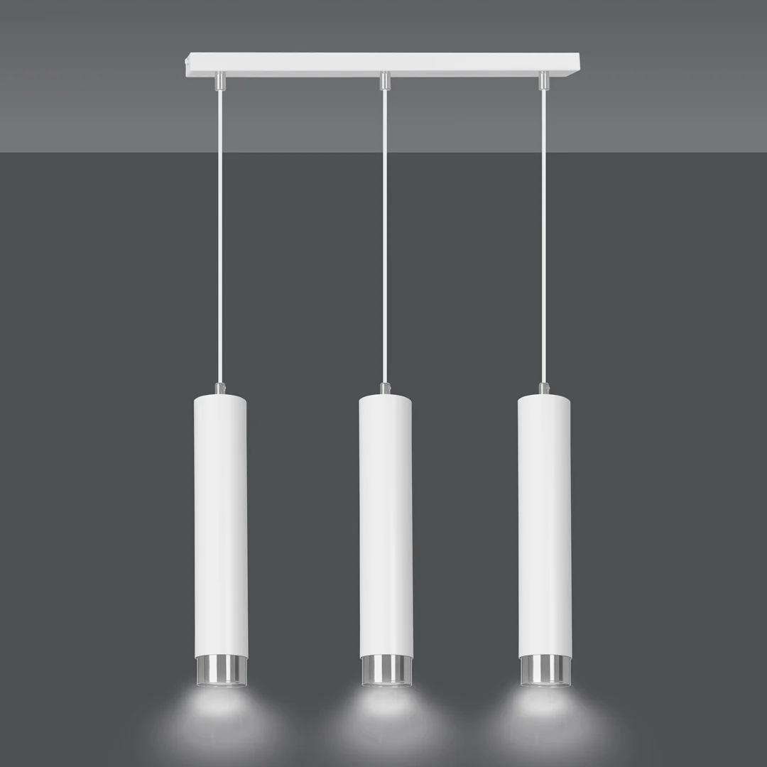 Loftlampe KIBO 3 - Hvid / Krom - Bild 4