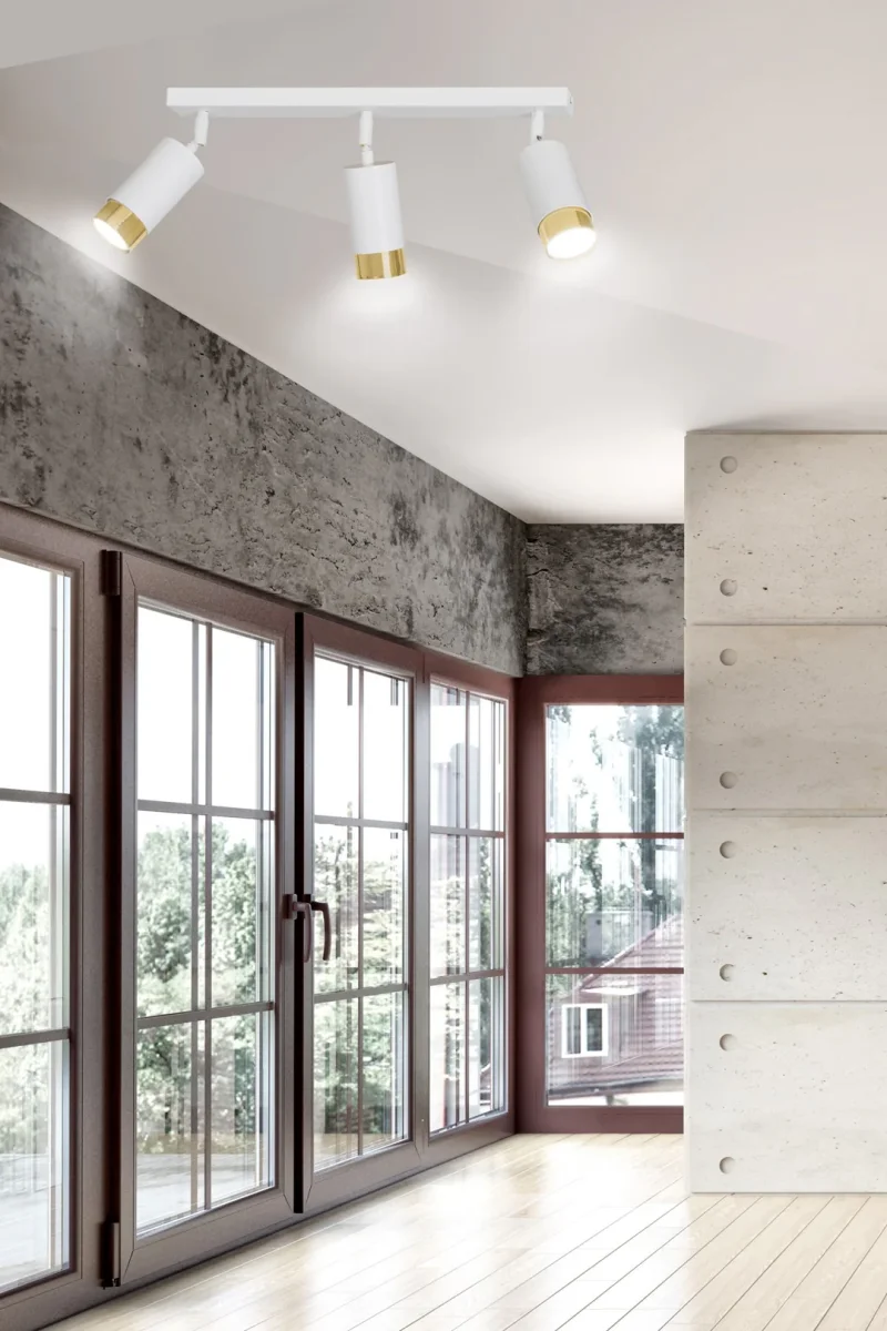 Loftlampe HIRO 3 - Hvid / Guld - Bild 5
