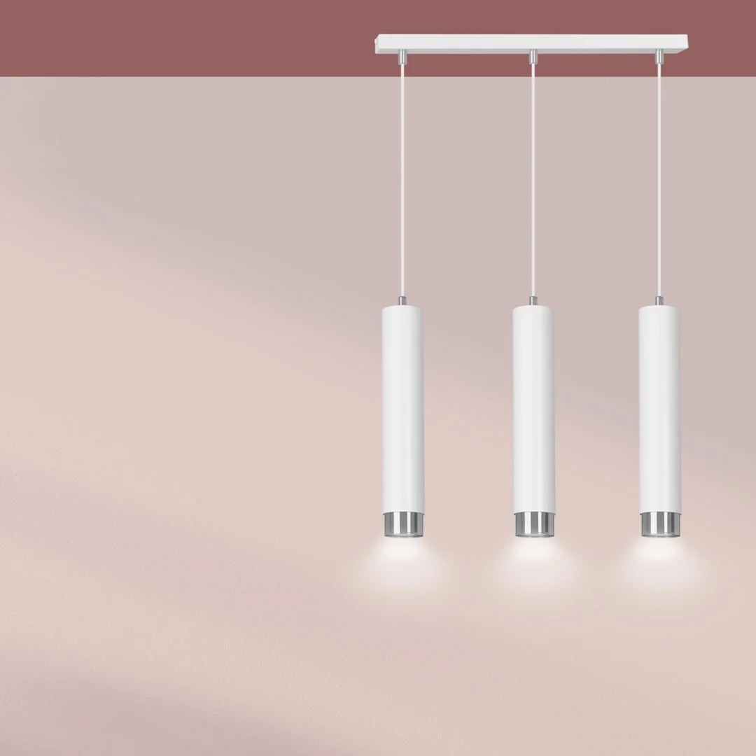 Loftlampe KIBO 3 - Hvid / Krom - Bild 6