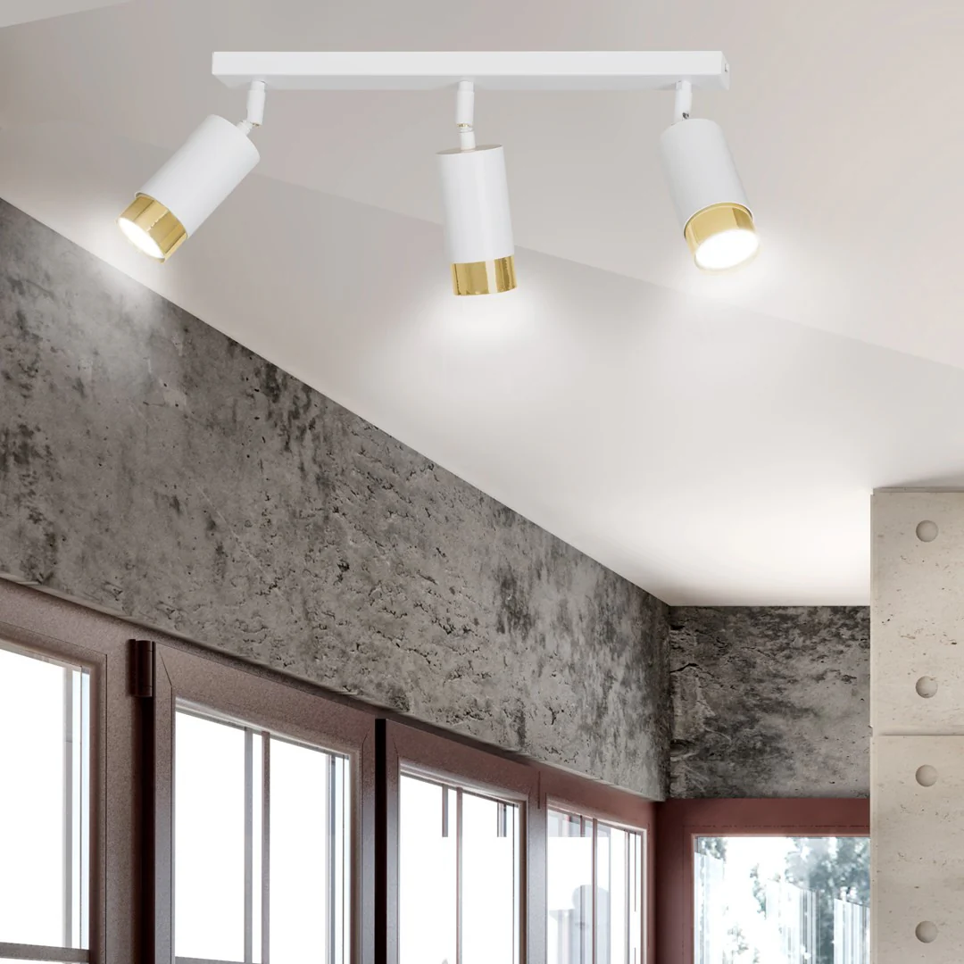 Loftlampe HIRO 3 - Hvid / Guld - Bild 6