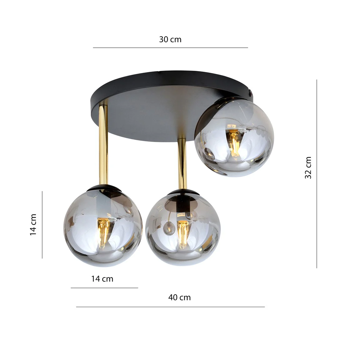 Loftlampe DOLCE 3 - Sort / Grafit - Bild 6