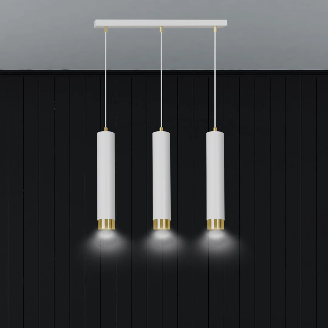 Loftlampe KIBO 3 - Hvid / Guld - Bild 8