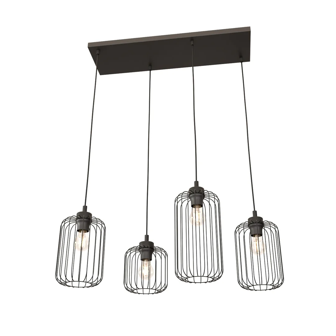 Loftlampe VANDER 4 - Sort