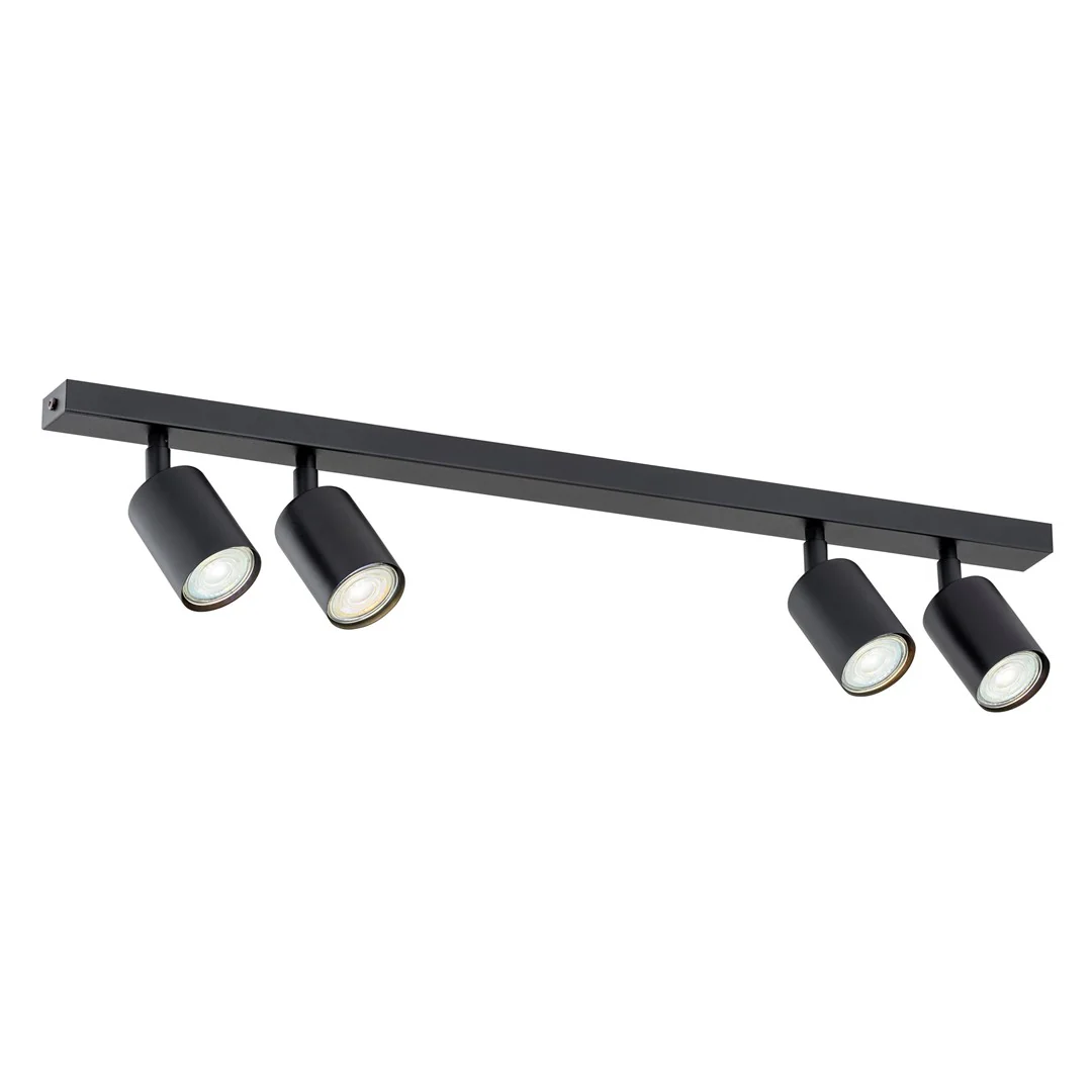 Loftlampe FLASH 4 - Sort