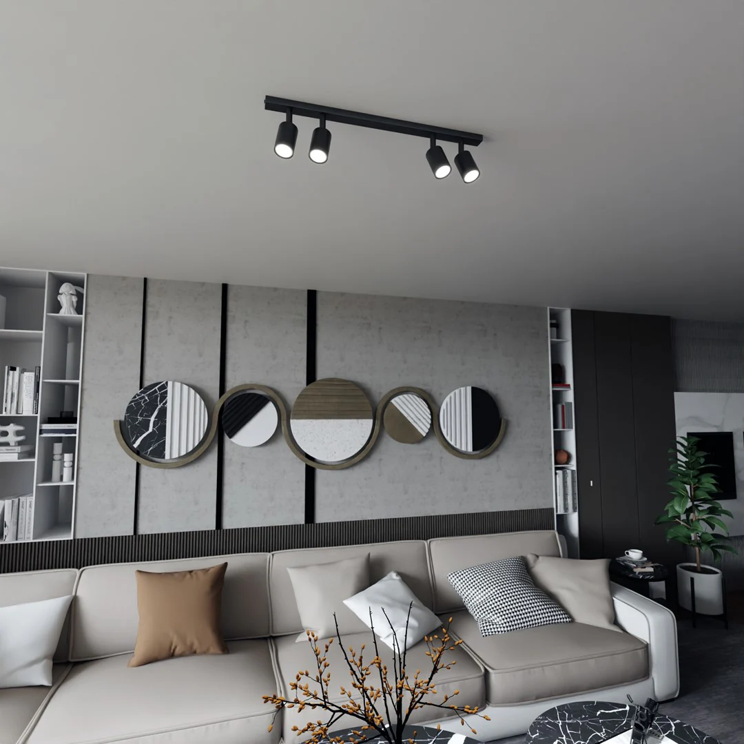 Loftlampe FLASH 4 - Sort - Bild 4