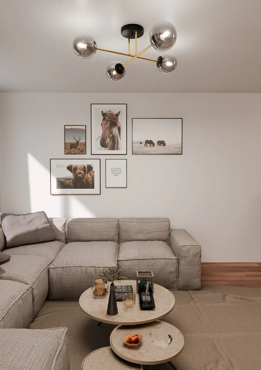 Loftlampe MAGNUM 4 - Sort / Grafit / Guld - Bild 5