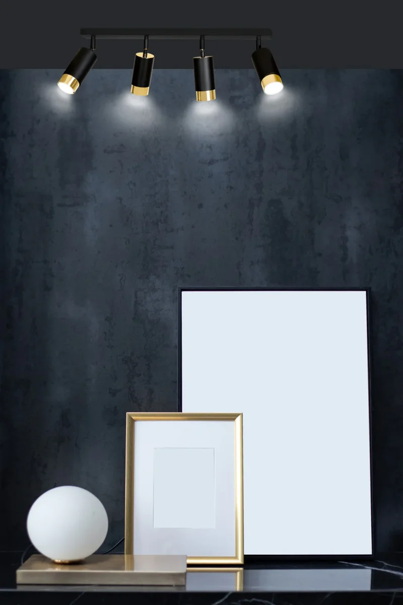 Loftlampe HIRO 4 - Sort / Guld - Bild 5