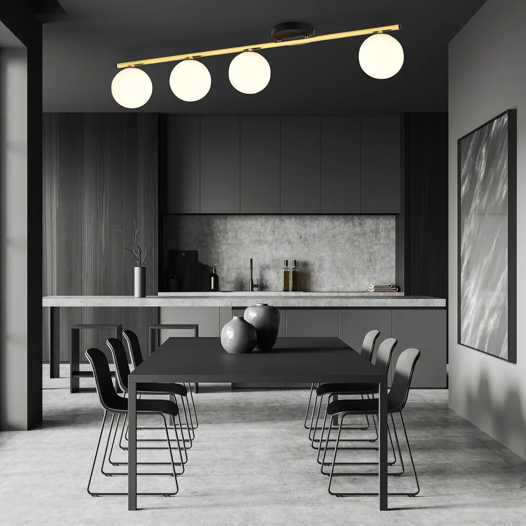 Loftlampe MONZA 4 - Sort / Guld - Bild 5
