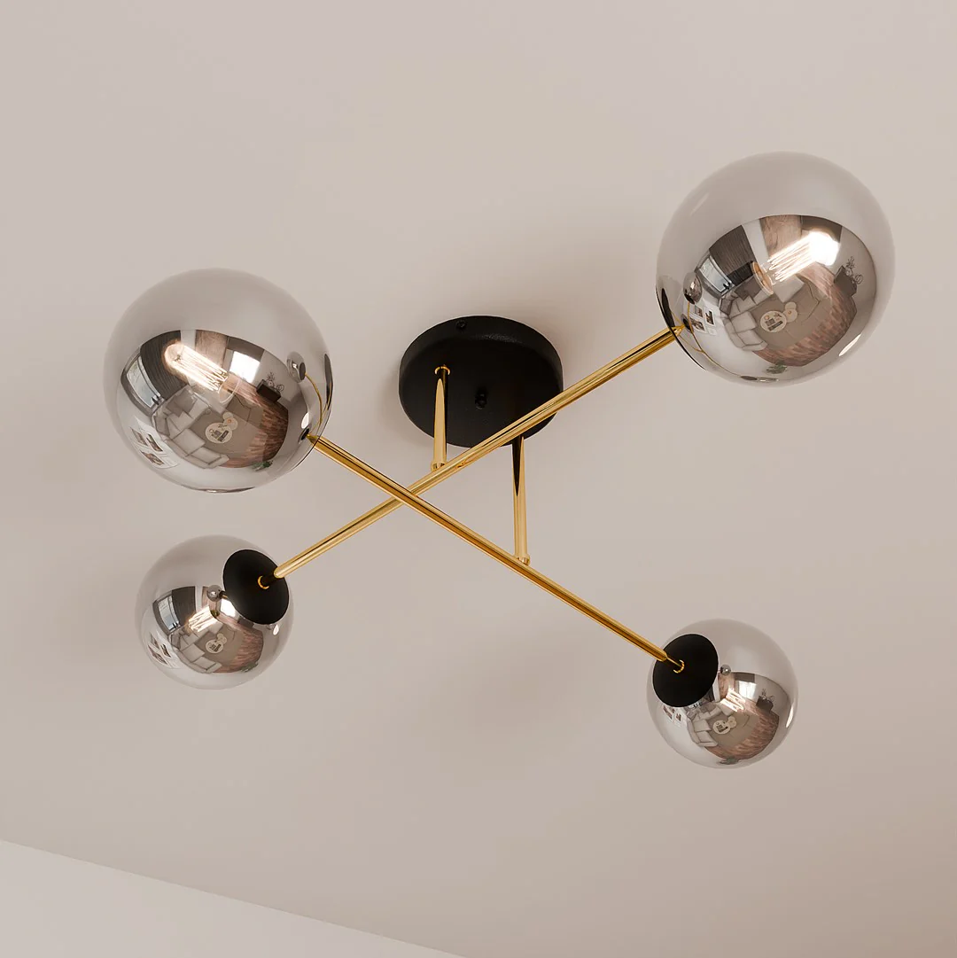 Loftlampe MAGNUM 4 - Sort / Grafit / Guld - Bild 6
