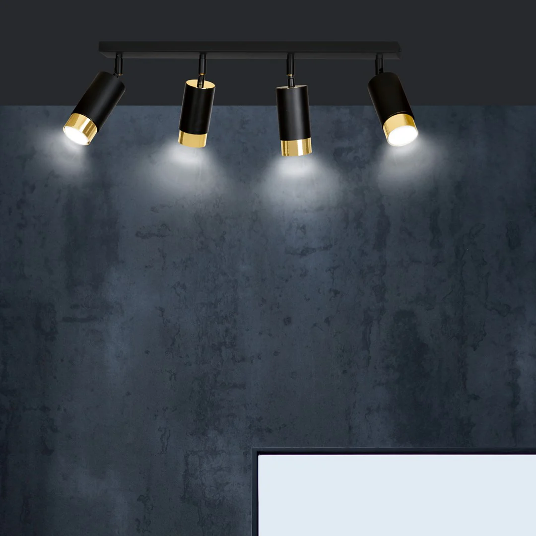 Loftlampe HIRO 4 - Sort / Guld - Bild 6