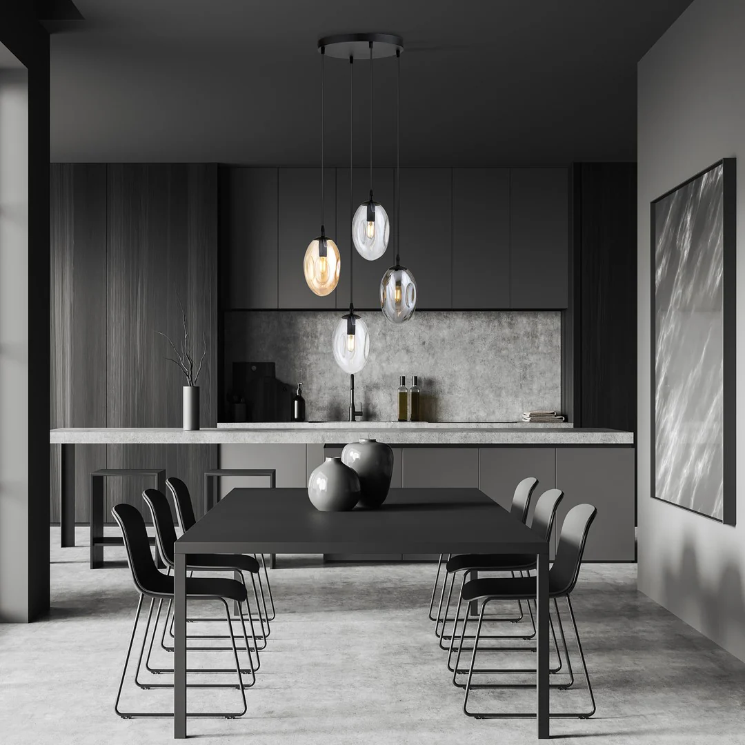 Loftlampe ASTRAL 4 Premium - Sort / Grafit / Rav - Bild 5