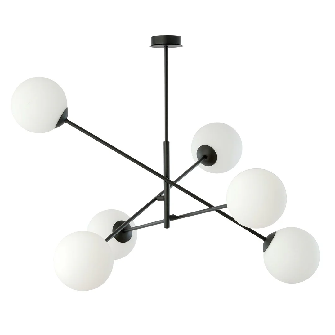 Loftlampe LINEAR 6 - Sort / Hvid - Bild 2