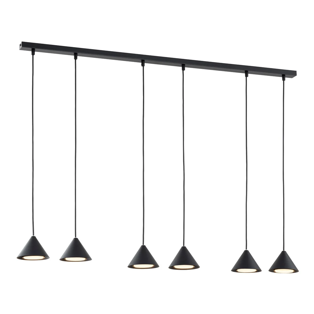 Loftlampe ELIT 6 - Sort