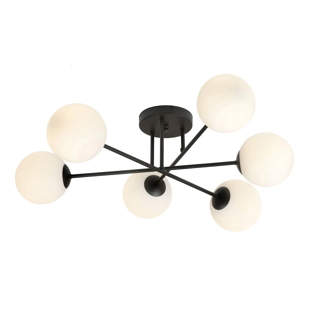 Loftlampe ROMA 6 - Sort / Hvid - Bild 3