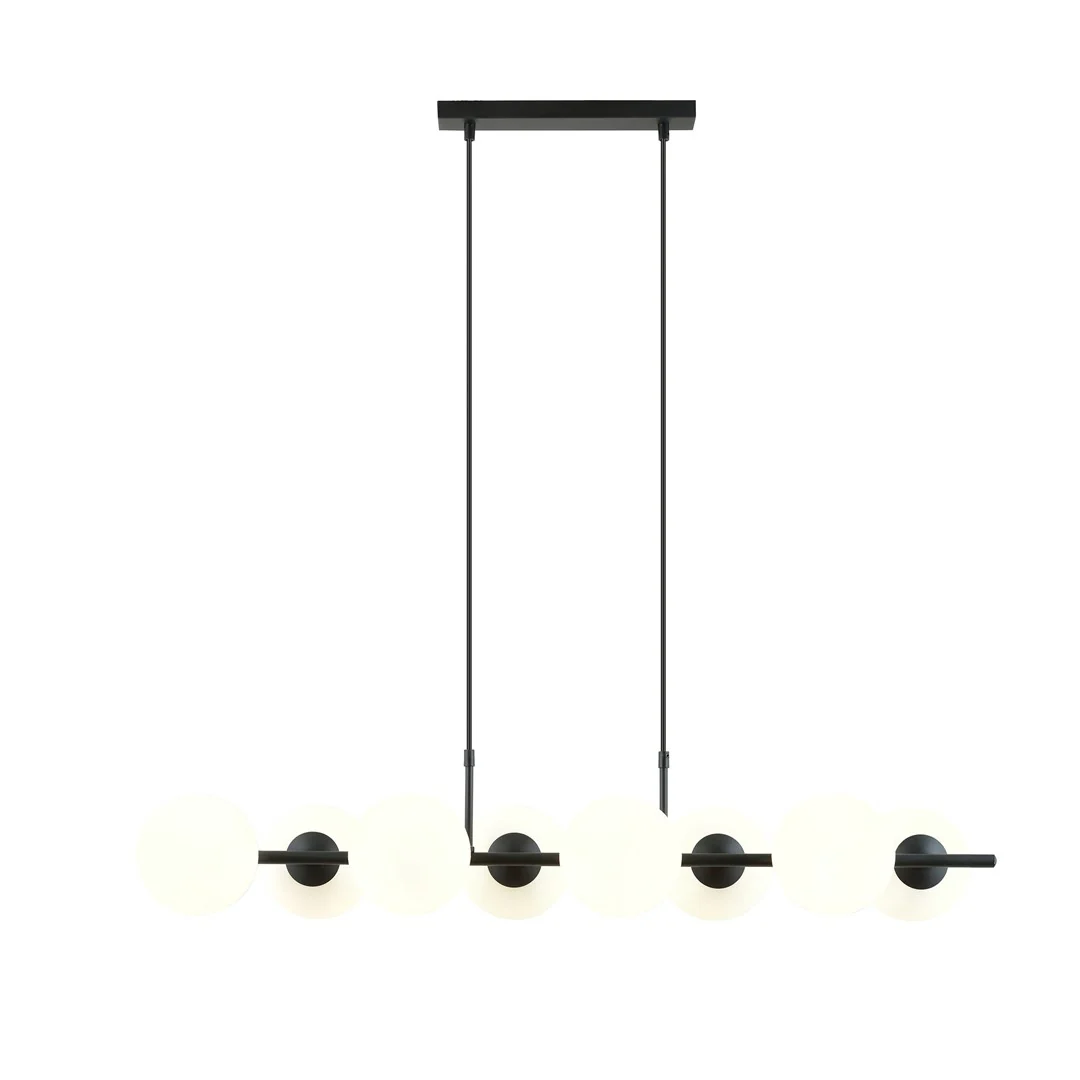Loftlampe RORY 8 - Sort / Hvid