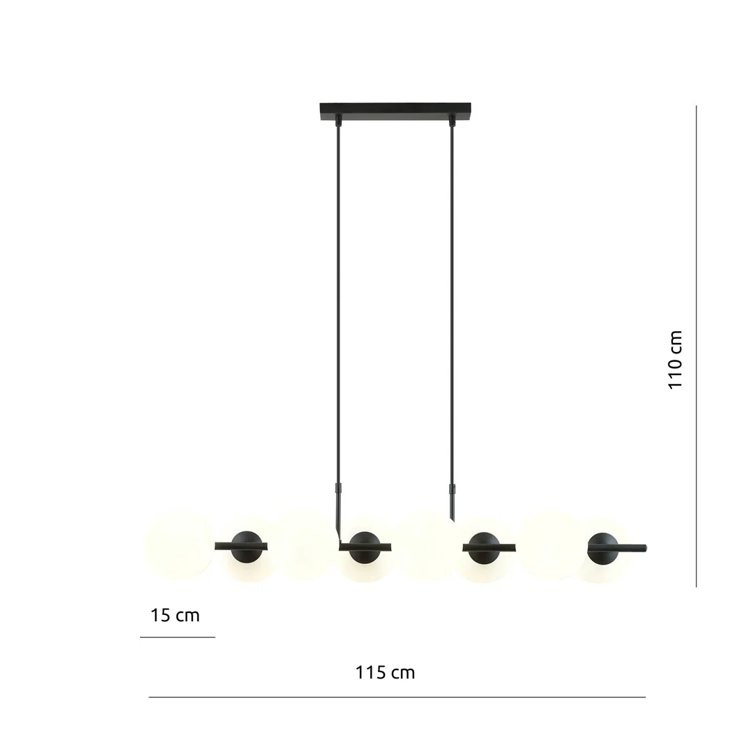 Loftlampe RORY 8 - Sort / Hvid - Bild 5