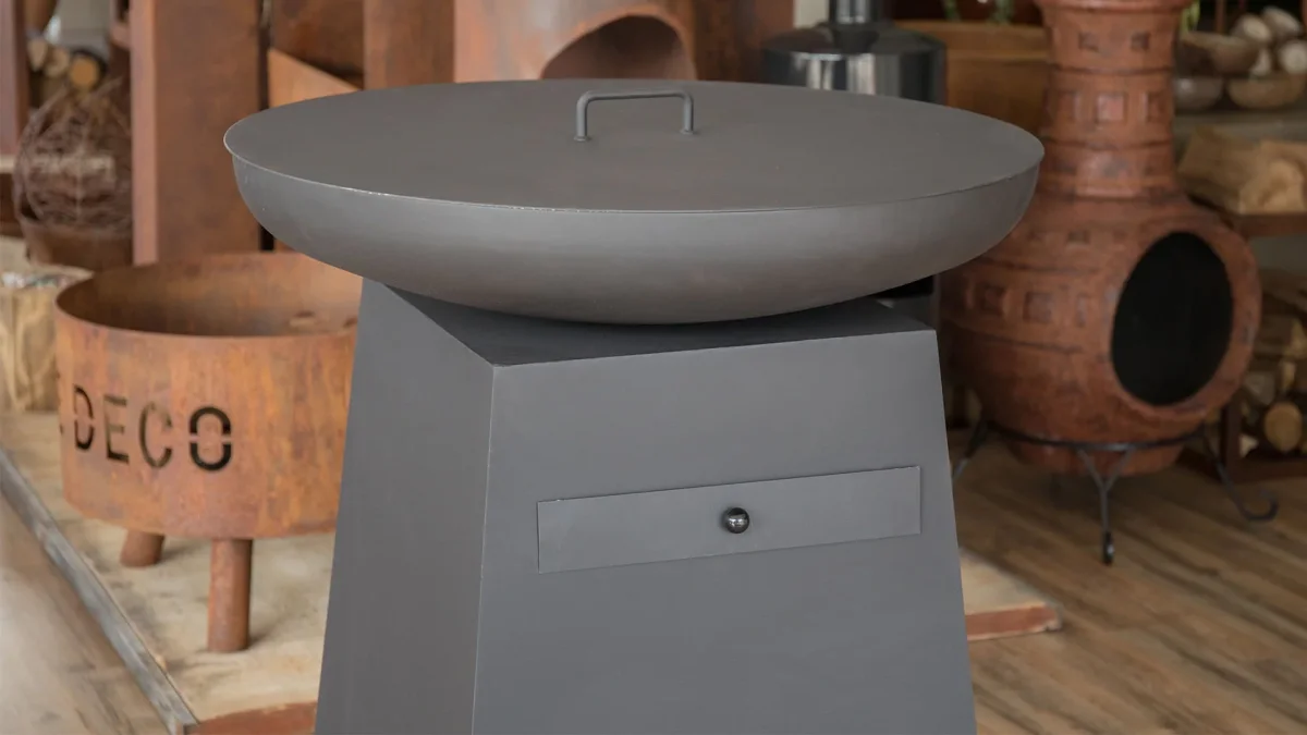 Orion Bålfad Låg/Dæksel 82 cm – Sort - Bild 3