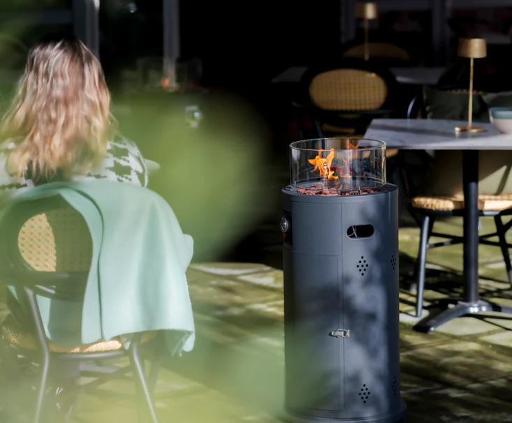 Bogo Flame Gas Terrassevarmer – Grå (10500W) - Bild 3