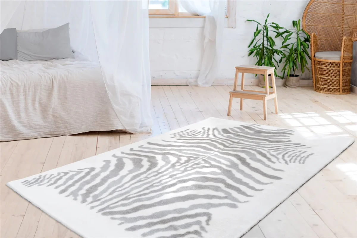 Tæppe Kanin 400 – Grå / Hvid 160 x 230 cm - Bild 4