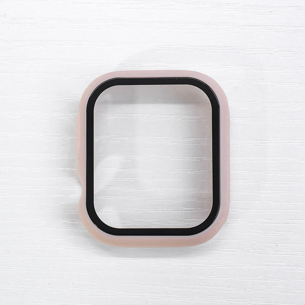 Rosa Apple Watch Skal med Inbyggt Skärmskydd – Fullt Skydd & Slimmad Design - Bild 3