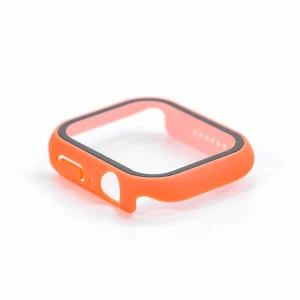 Orange Apple Watch Skal med Inbyggt Skärmskydd – Fullt Skydd