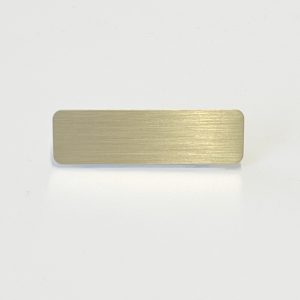 Namnskylt 60 x 18 mm – Mässing & Nickel