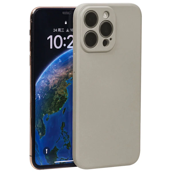 iPhone 15 Matt Grå Skal - Med Kameraskydd - Bild 2