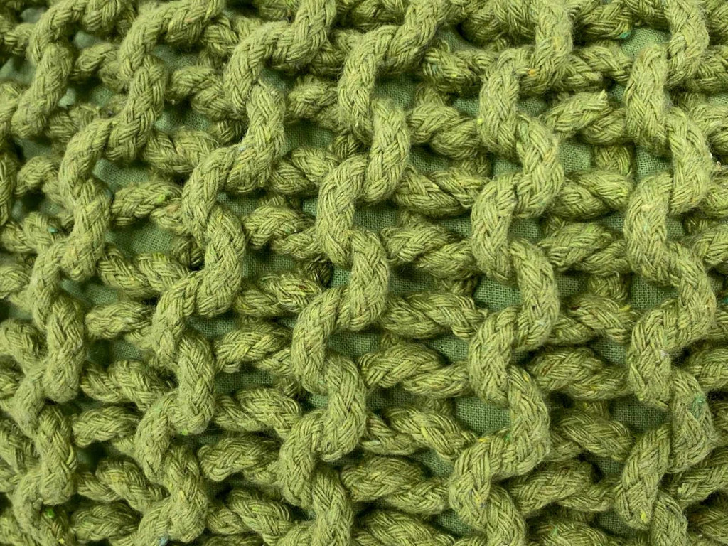Puff/stickad puff, grovstickad, Ø55x37cm, set om 2. - Bild 8