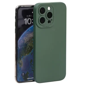 iPhone Matt Grönt Skal - Med Kameraskydd